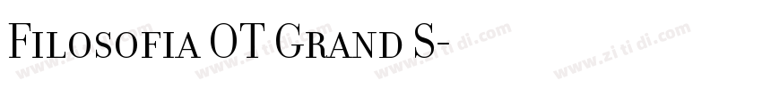 Filosofia OT Grand S字体转换